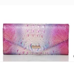 BRAHMIN VERONICA WALLET MULTI SUNDIAL COLLECTION GENUINE LEATHER NWT